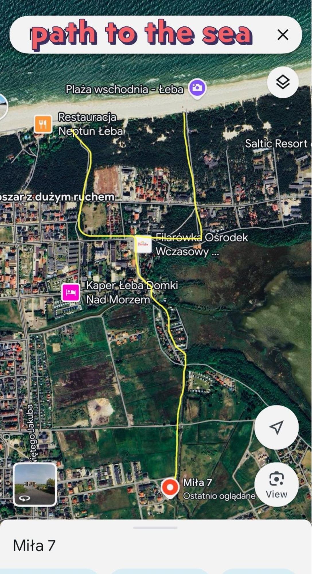 Appartamento Laba Na Milej Łeba Esterno foto